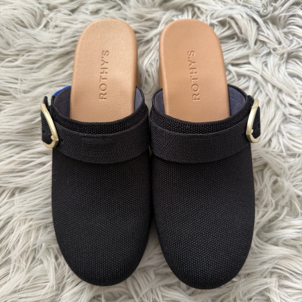 ROTHY’S The Classic Clog in Black Size 8 NWB - Picture 4 of 13